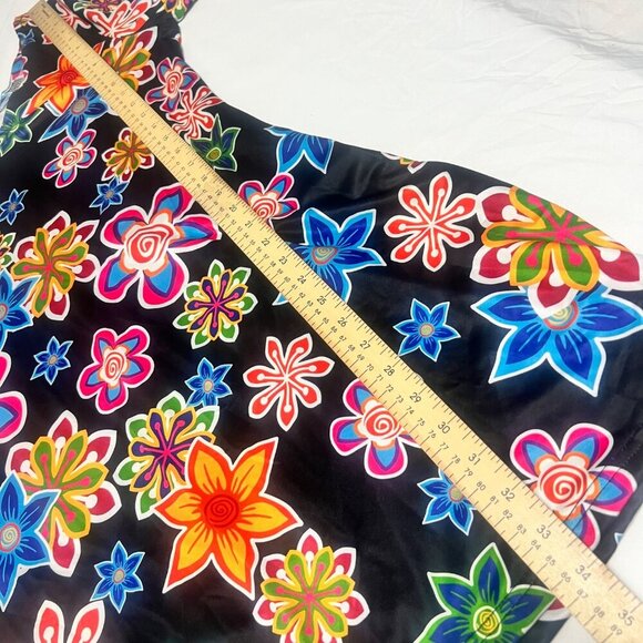 70s Floral Costume Dress Halloween Hippie Costume Size Medium - Picture 6 of 8